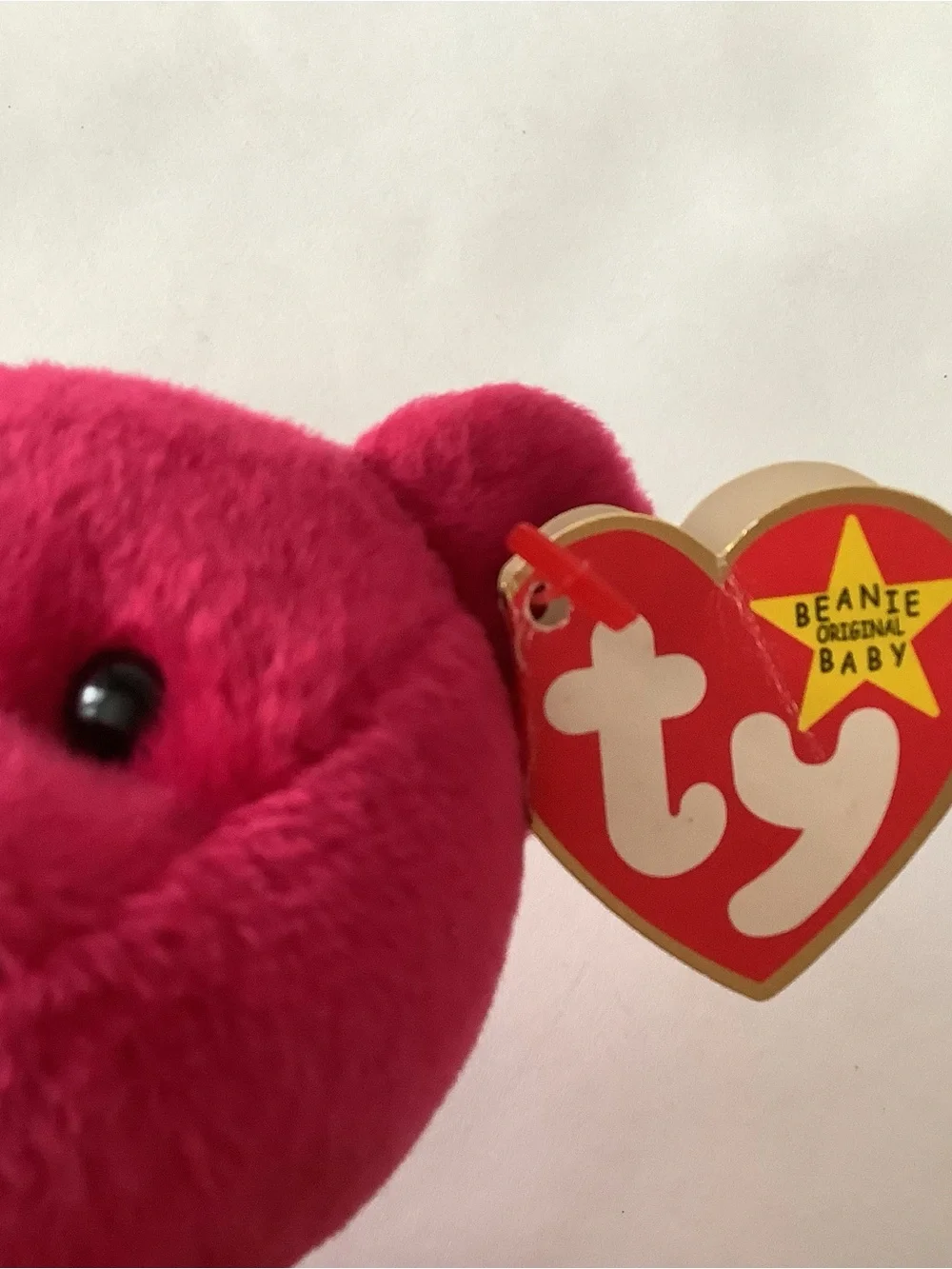 Ty beanie baby, Valentino. Retired 1998 to 1999 with errors.